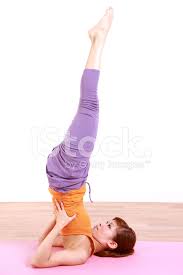 Maybe you would like to learn more about one of these? Young Woman Doing Yoga Shoulder Stand Stock Photos Freeimages Com