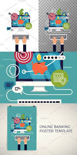 Online Banking Poster Template Poster Template Online Banking Banking