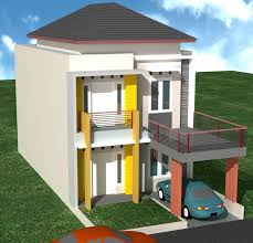 Rumah 2 lantai yang super slim tapi panjang. 44 Contoh Model Atap Rumah Minimalis 2 Lantai Rumahku Unik