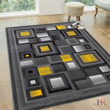 There are many lovely color choices (mine is a rich camel to accent our hardwood floors), and they are luxuriously soft. Handcraft Rugs Abstract Geometric Modern Squares Pattern Yellow Silver Gray Area Rug Walmart Com Walmart Com
