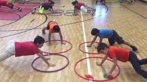 The goal is to ring an object, like a cone or bean these hula hoop games are fun and don't require too much planning. Four Square Hula Hoop Pe Activity S S Blog
