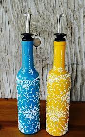 Diy Wine Bottle Painting Ideas For Home Decor Bottle Painting Wine Bottle Crafts Wine Bottle Diy
