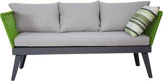 Das design des gartensofas sollte immer auch auf den stil und die restliche umgebung abgestimmt werden. Jet Line Gartenmobel Lounge Sofa Cuba Mit Seilwicklung Grun Modern Neu