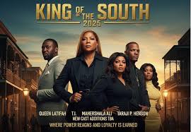 🎬 King of the South (2025) Directed by: Antoine Fuqua Starring: Queen  Latifah, T.I., Mahershala Ali, Taraji P. Henson, New Cast Additions TBA  Genre: Crime / Drama / Thriller Overview King of