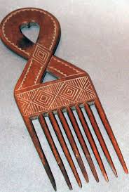 Ashanti Rare Incised Handcarved Wooden 8 Teeth Hairpick Comb Ghana Africa Ethnix Peigne Art Africain Traditionnel Art Africain