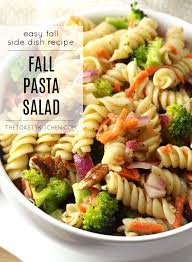 Warm pasta salad with salmon. Fall Pasta Salad The Toasty Kitchen