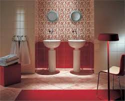 Ft./each) river rock medley 11.5 in. Modern Wall Tiles In Red Colors Creating Stunning Bathroom Design