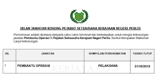 Sila share dan viralkan jawatan kosong kerajaan ini. Jawatan Kosong Terkini Suk Perlis Kerja Kosong Kerajaan Swasta