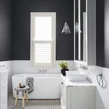The excellent use of space and the simple clean this rich bathroom design is an impressive home décor idea for small space. 19 Inspirational Black And White Bathrooms