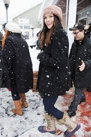 Snow Business How Weather Proof Boots Went High Fashion Winter Outfits Sundance Film Festival Fashion Winter Outfits Women