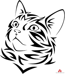 Stencil Cat Tattoo Tribal Cat Clipart Clipartfest Cat Face Tattoos Silhouette Art Cat Tattoo