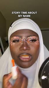 i love names!! and i love MY name!! #darkskinmakeup #creativemakeup #hijabi  #minneapolis #names #westafrican #westafrica #gambian