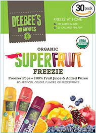 Read moretop 10 vegan popsicle & ice pop brands. Deebee S 100 Organics Super Fruit Freezie Frozen Juice Bars Grape Strawberry And Tropical Fruit Popsicles Nut Gluten And Dairy Free No Added Sugars Vegan Kosher And Non Gmo 30 Pack Amazon Com Grocery