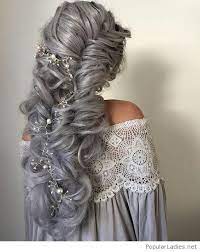 Amazing Grey Hair Into A Braid Hair Styles Wedding Hair Inspiration Hairstyle