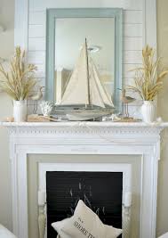 Cool 20 Inspiring Summer Decor Mantle Beach Themes Ideas Https Coachdecor Com 20 Inspiring Summer De Beach Fireplace Beach Cottage Decor Coastal Living Rooms