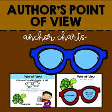 Authors Point Of View Anchor Charts