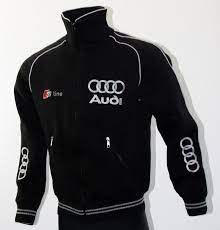 Audi S Line Fleece Polar Jacket Embroidered Logos Coat Veste Parka Quattro Amfanwear Jacket Fleece Jacket Hoodie Coat Jackets