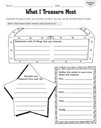 Graphic Organizers For Personal Narratives Scholastic