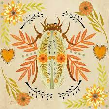 Check spelling or type a new query. Folk Art Beetle Illustration Flower Wall Art Modern Folk Art Folk Art Flowers Beetle Art