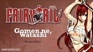 FULL] Fairy Tail ED 3 -『Gomen ne, Watashi』- Original/English - YouTube