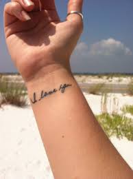 I Love You Tattoo In My Grandmother S Handwriting Done By Grimm At Waves In Panama City Beach Fl Love Yourself Tattoo Meaningful Tattoos Grandmother Tattoo
