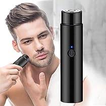 Waterproof Portable Mini USB Rechargeable Cordless Electric Rotary Men's  Shaver,Pocket Size Washable Electric Razor,Double-Headed Shaver,Waterproof  and Silent,Shaving Trimmer,Present for Men (Silver) : Amazon.co.uk: Health  & Personal Care