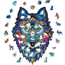 Every puzzle piece is meticulously handcrafted so you can fill your puzzle with animal shaped figure pieces or special silhouettes like your name or a date, to make it uniquely yours. Wooden Animal Jigsaw Puzzles Mysterious Lion Puzzle Gifts For Adult Kids Educational Fabulous Gift Unique Interactive Games Toys Puzzles Aliexpress