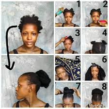 Diy Faux Bun On 4c Hair Natural Hair Styles Diy Hairstyles Hair Styles