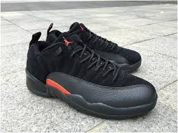 Air Jordan 12 Retro Black And Orange Nike Air Jordan Retro Xii 12 Low Black Max Orange Men Shoes 308317 0036 Air Jordans Nike Air Jordan Retro Jordans