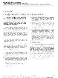 While you are likely responsible for the initial installation of a smoke detector (or replacement. Family Sues For Defective Smoke Alarms 1985 Product Liability Negligence