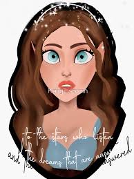 Feyre High Lady" Sticker for Sale by Kaiigibsonnn
