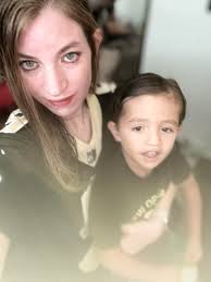 Game day with little buddy for New Orleans Saints fans