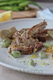 Costolette Di Agnello Con Carciofi E Fave Status Mamma Costolette Di Agnello Ricette Costolette