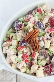 This Chicken Salad With Grapes Also Features Crisp Apples And Crunchy Pecans It S Chicken Salad With Grapes Healthy Chicken Salad Recipe Healthy Chicken Salad
