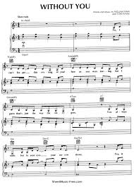 Without you by mariah carey from fantasy: Without You Sheet Music Mariah Carey Sheetmusic Free Com