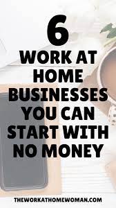 6 Home Businesses You Can Start With No Money Home Business Start A Business From Home Start Own Business