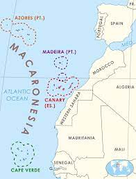 Azores And Madeira Map Macaronesia - Wikipedia