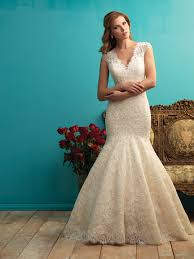 Tres chic gown, $1,125 at bhldn. Allure Bridals 9255 Lace Cap Sleeve Wedding Dress