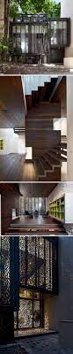 Maison Escalier Striking Elements Operable Steel Shutters Black Locust Wood Cladding Brilliant Blend Of Interior Architecture Wood Cladding Architecture