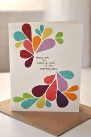 Just coordinate the color ink with the colors in the paper. Cute Handmade Cards On Pinterest Encouragement Greeting Card Simple Cards Handmade Cards Handmade Simple Birthday Cards
