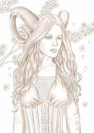 Horn Coloring Page Grayscale Instant Download Printable File Etsy Pretty Girl Drawing Grayscale Grayscale Art