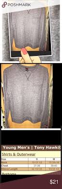 Tony Hawk Young Mens Sweatshirt Tony Hawk Sweatshirt Size