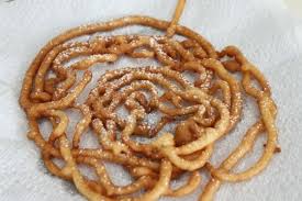 Drain On Paper Towel And Add Powdered Sugar To Funnel Cake Funnel Cake Pancakes Mix Homemade Funnel Cake