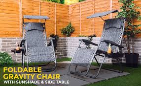 Afternoon shade protects plants from the sun at its hottest while evening shade will enhance the impact of white flowers that attract pollinating moths. Livivo Reclining And Folding Zero Gravity Outdoor Garden Sun Lounger Chair With Adjustable Sun Shade Padded Headrests Clip On Side Tables And Comfortable Textoline Fabric Set Of 2 Grey Amazon Co Uk Kitchen Home