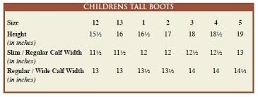 Childrens Size Chart