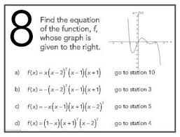 Polynomial Functions Stations Maze Activity Polynomial Functions Polynomials Reading Graphs