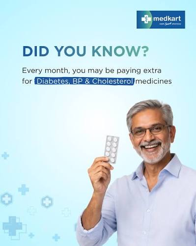 Managing Diabetes, BP or Cholesterol means regular medicines every month.  With generics, you get the same treatment at a lower cost and savings upto  85%. 📍Visit your nearest medkart pharmacy https://www.medkart.in/store-locator  and