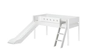 Größtenteils sofort lieferbar und schnell in ihrem kinderzimmer. Flexa Halbhohes Bett Mit Rutsche Flexa White Weiss Schragleiter