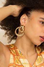 1980s Les Bernard Gold Abstract Chain Collar — Wayward Collection