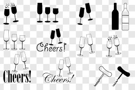 Download Wine Glass Svg Bundle Wine Champagne Glass Clip Art By Gjsart Thehungryjpeg Com